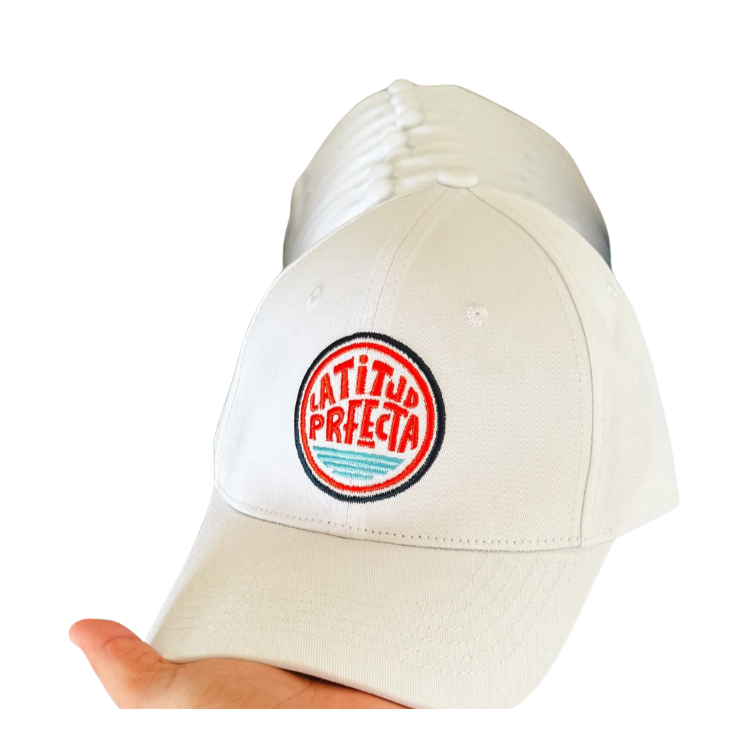 Latitud Logo White Cap