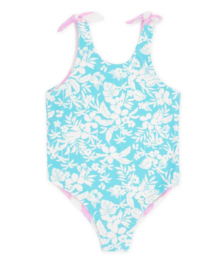 Pop Pink Stripe Skye Reversible One Piece