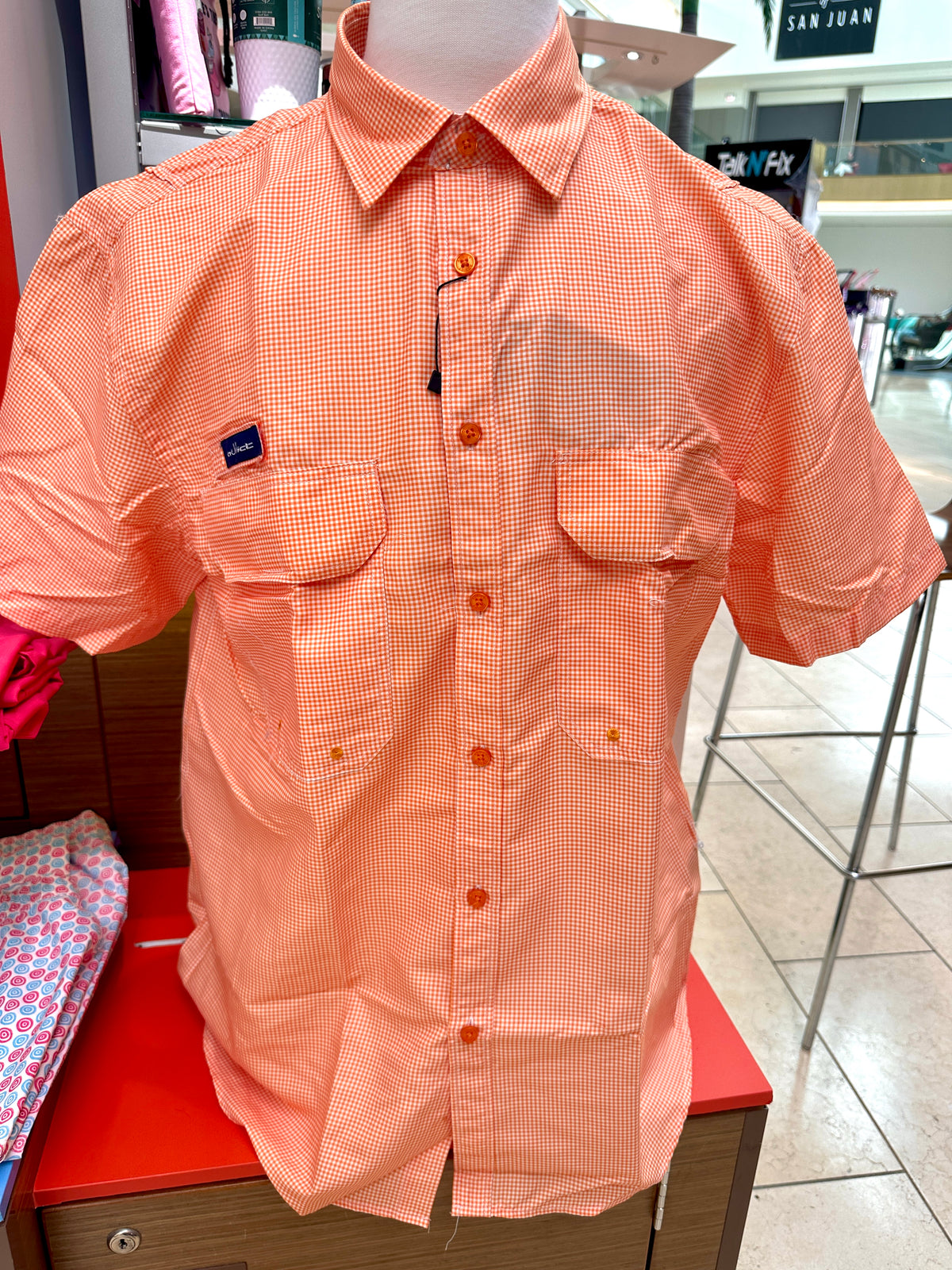 Orange Gingham