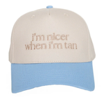 I'm nicer when I'm tan-Light blue