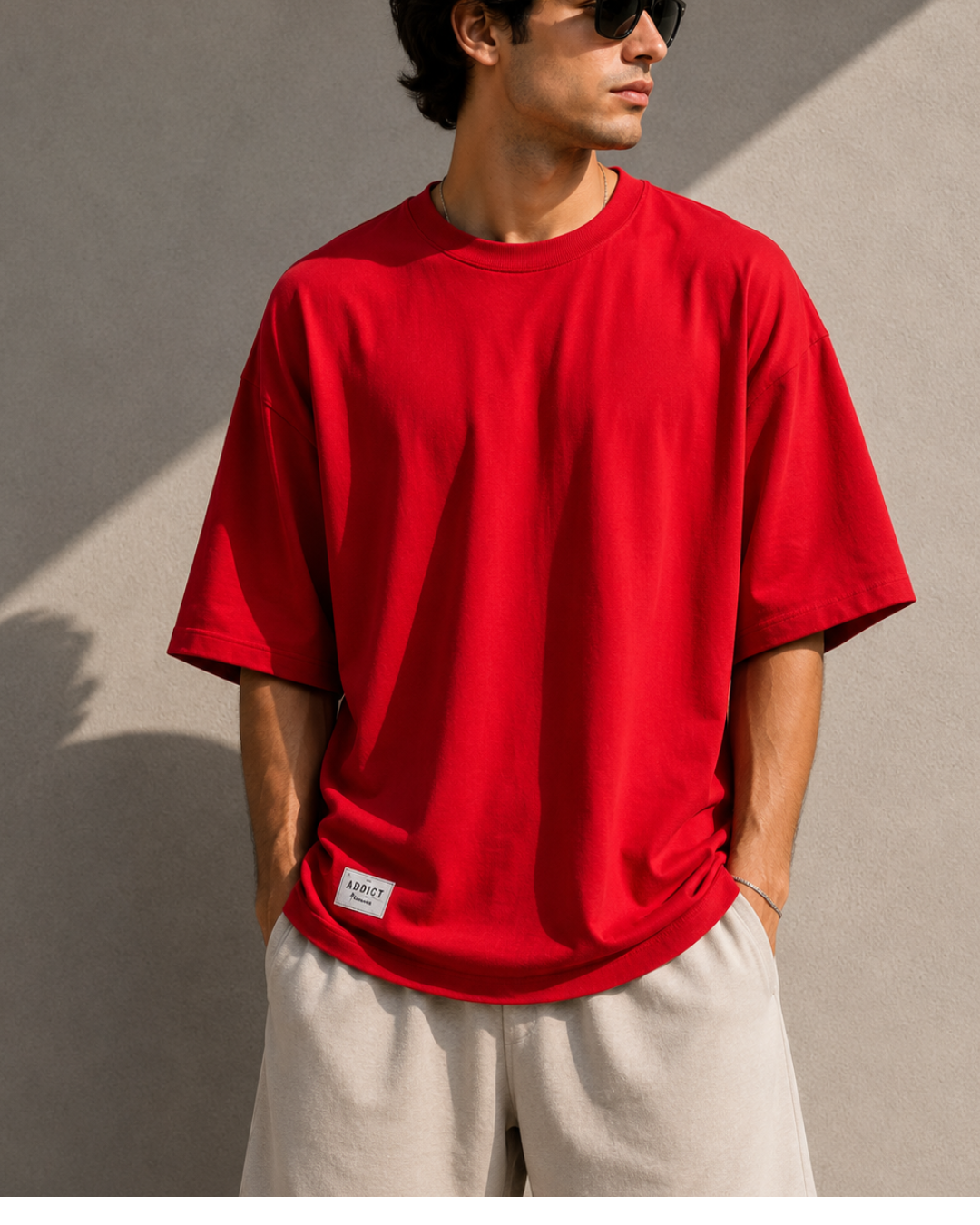 Red Oversized T Shirt
