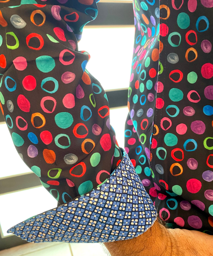 Multi Circles Long Sleeve Shirt