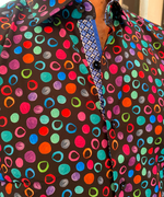 Multi Circles Long Sleeve Shirt