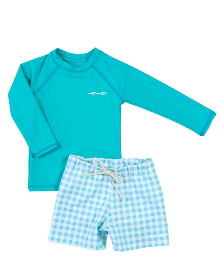 Sweet Gingham Boy's Set