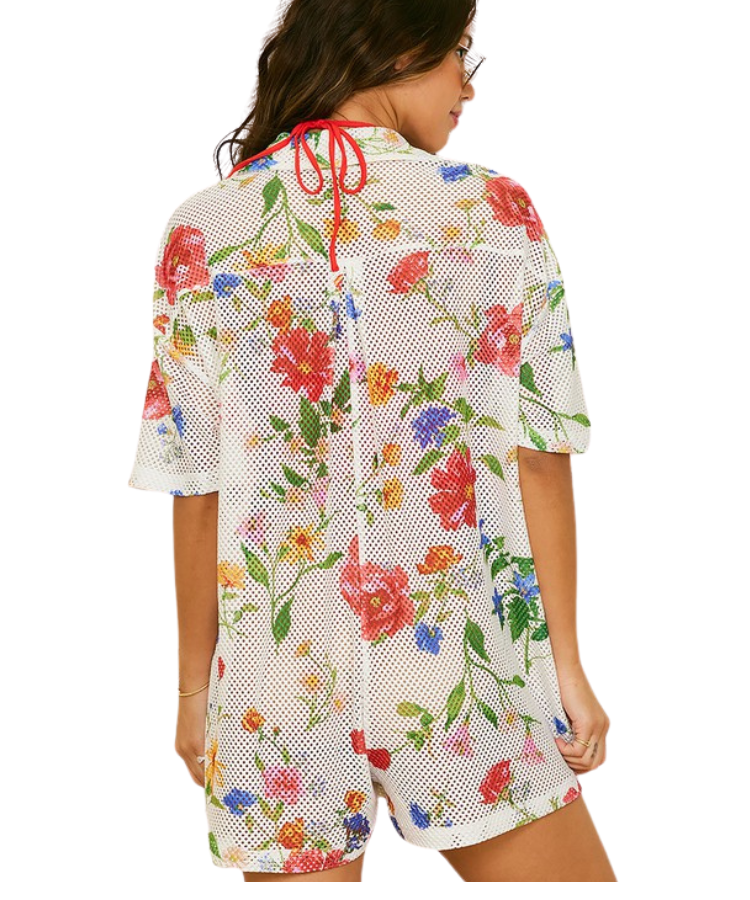 Mandy's Floral Romper Cover Up