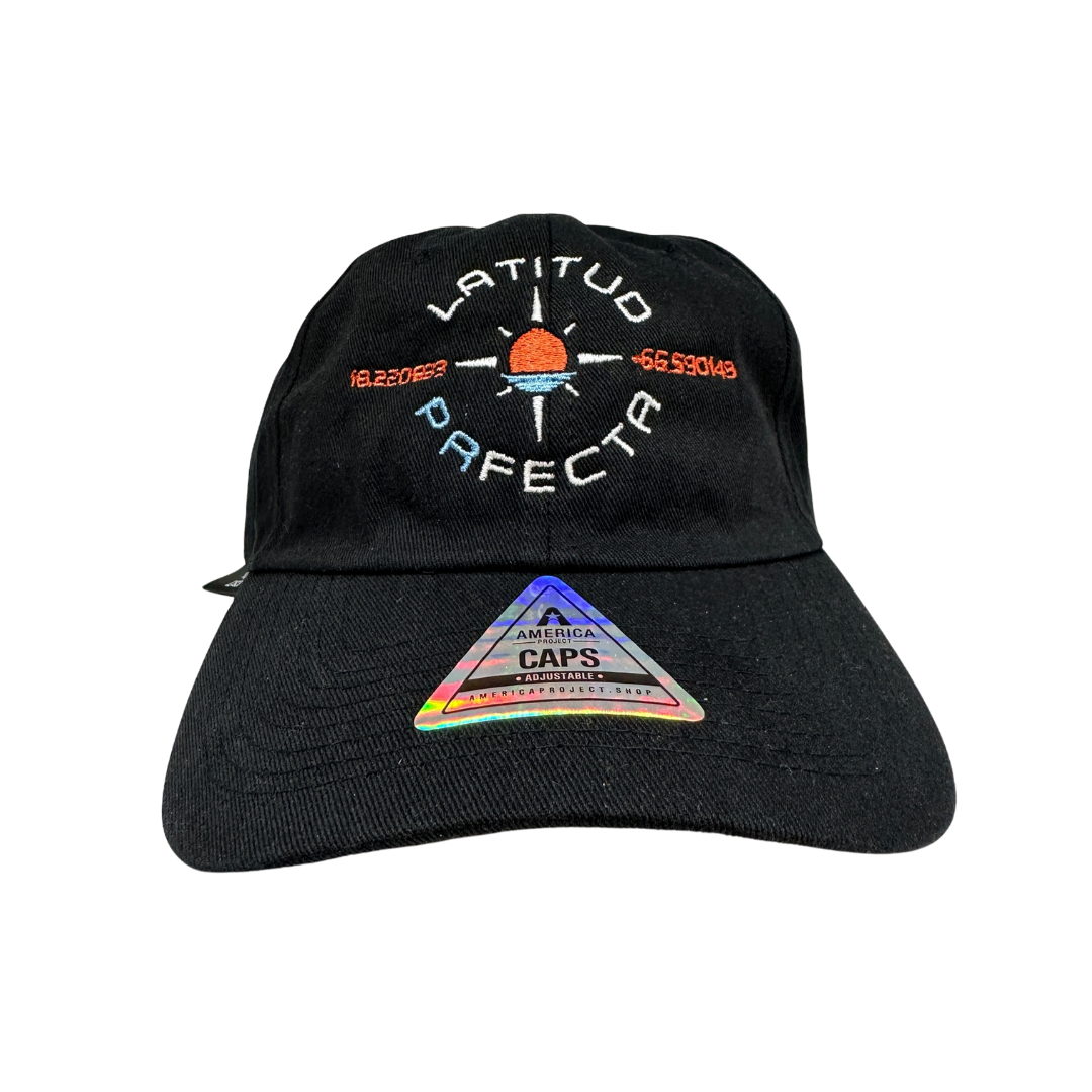 LatitudPRfecta Logo Black Cap