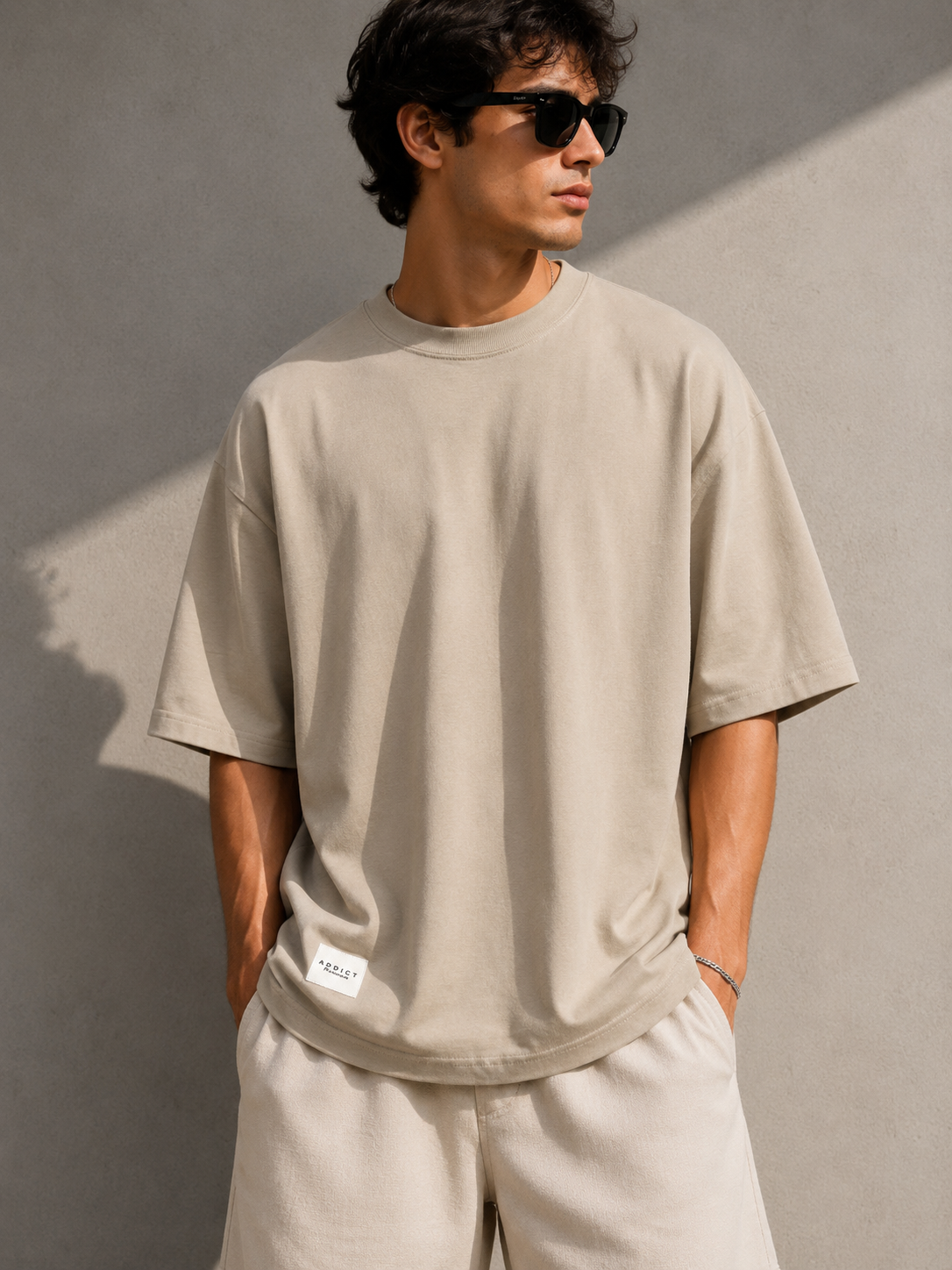 Taupe Oversized T Shirt