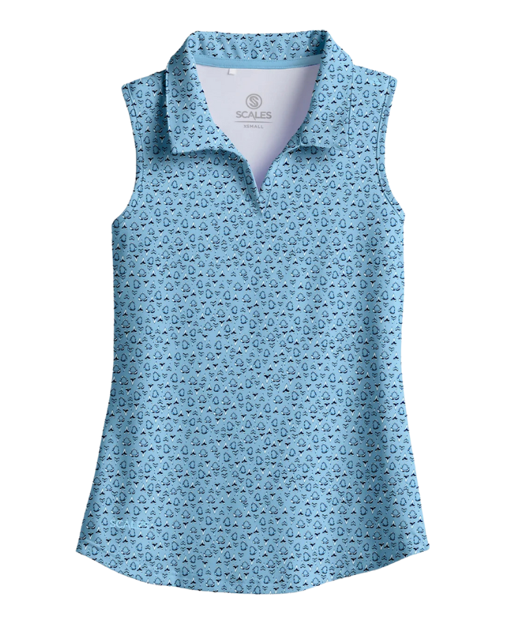 Jaws Women Sleeveless Polo