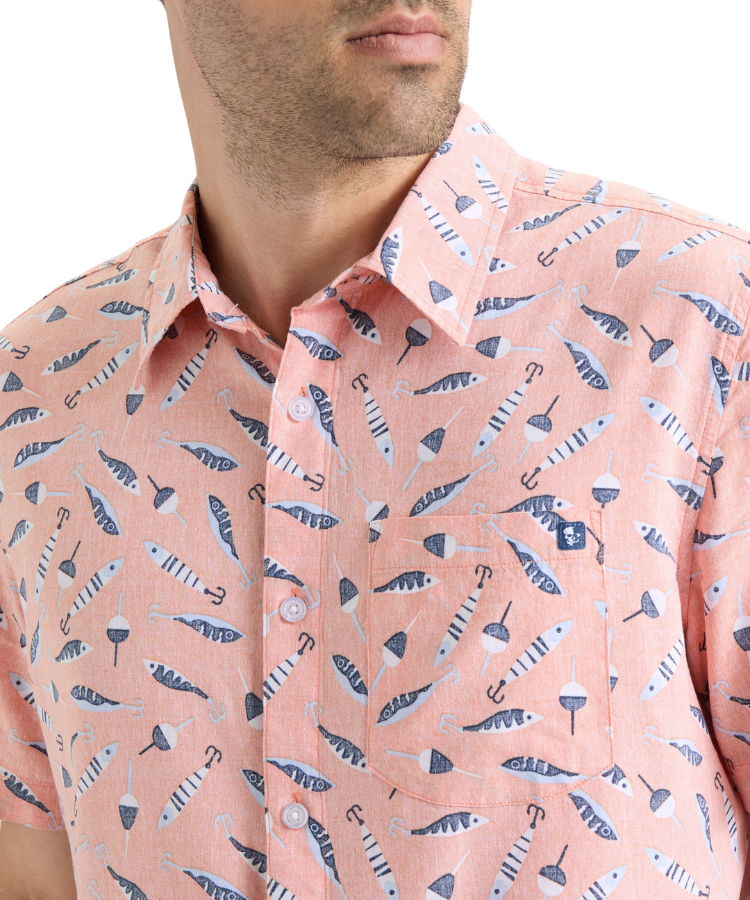 Woven Grapefruit Short Sleeve