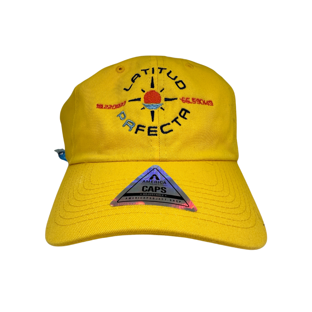 LatitudPRfecta Logo Yellow Cap