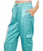 Leyla's Satin Jogger Pants