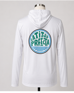 White Rashguard Teal Logo 3.0