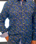 Blue Circles Long Sleeve Shirt