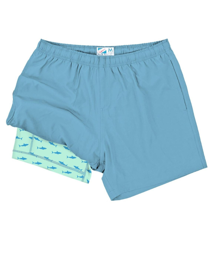 Gym Short Blue/Great White